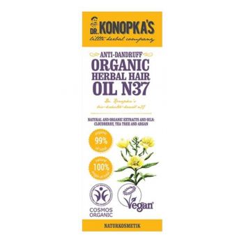 Ulei Organic No. 37 Tratament pentru Matreata - Dr. Konopka's Anti-Dandruff Organic Herbal Hair Oil N37, 30 ml