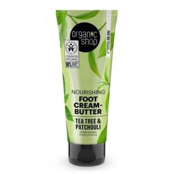 Unt pentru Picioare Obosite - Organic Shop Nourishing Foot Cream-Butter Tea Tree & Patchouli, 75 ml