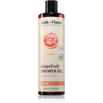 Folk & Flora Grapefruit gel de dus revigorant