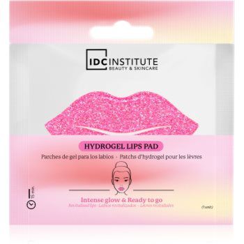 IDC Institute Glitter Lip Pink mască cu hidrogel pentru buze