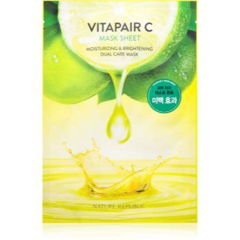 NATURE REPUBLIC Vitapair C Mask Sheet Mască textilă cu efect de iluminare și hidratare