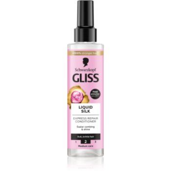 Schwarzkopf Gliss Liquid Silk balsam (nu necesita clatire) pentru intarire si stralucire