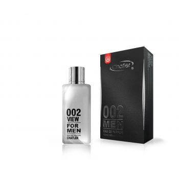 Apa de parfum 002 View, Chatler, Barbati - 100 ml - Inspirat din C.H. 212 Men