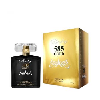 Apa de parfum 585 Gold, Chatler, Femei - 100 ml - Inspirat din P.R. Lady Million