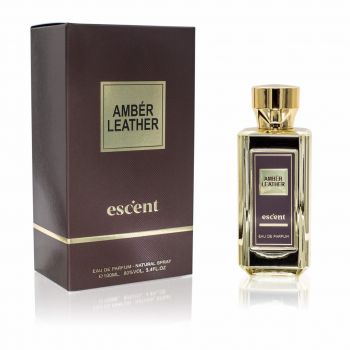 Apa de parfum Amber Leather, Escent, Barbati - 100 ml