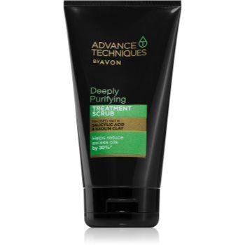 Avon Advance Techniques Deeply Purifying peeling de curățare profundă pentru par gras