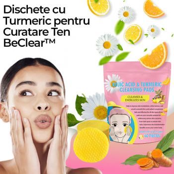 Dischete cu Turmeric pentru Curatare Ten BeClear™