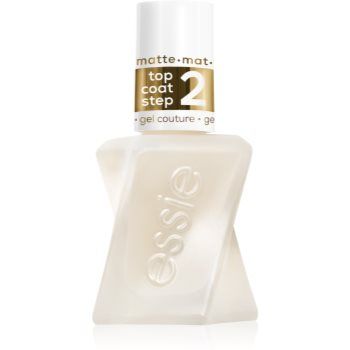 essie gel couture lac de unghii/parte sus cu efect matifiant