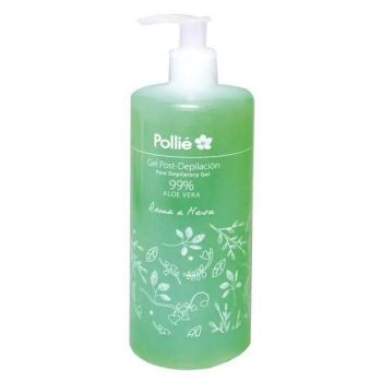 Gel Profesional Post-Epilare cu Aloe Vera 99% si Menta Pollie, 500 ml