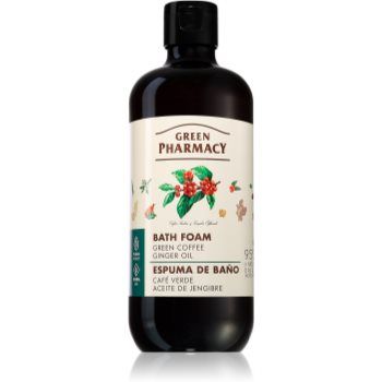 Green Pharmacy Green coffee & Ginger Oil Bath Foam spuma de baie