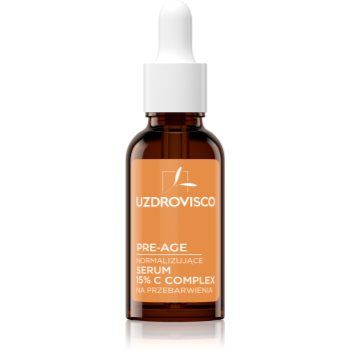 Uzdrovisco Pre-Age Normalizing Serum 15% C Complex ser facial cu efect iluminator cu vitamina C