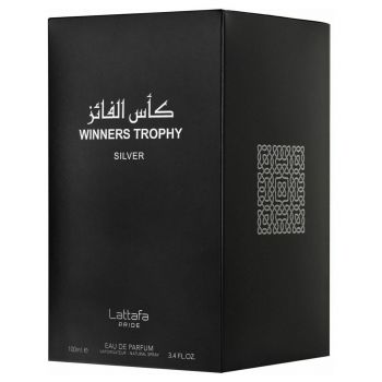 Apa de parfum Winners Trophy Silver, Lattafa, Unisex -100 ml