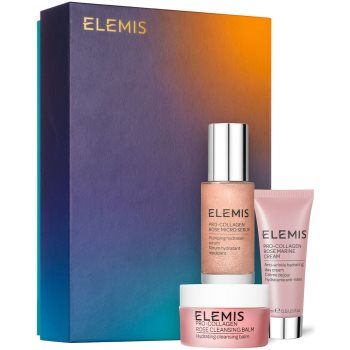 Elemis Pro-Collagen Skin Soothing Rose Trio set cadou (pentru hidratare si fermitate)