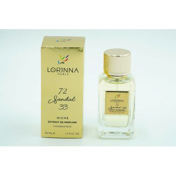 Extract de parfum Lorinna Sandal 33, Lorinna Paris, Unisex - 50 ml