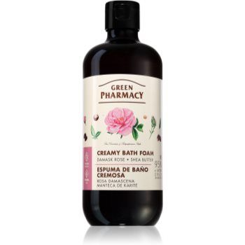 Green Pharmacy Damask Rose & Shea Butter Bath Foam Spuma de baie cremoasa unt de shea