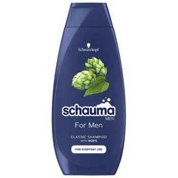 Sampon Antimatreata cu Hamei pentru Barbati - Schwarzkopf Schauma Men Anti-Dandruff Intensive Shampoo with Hops, 400 ml