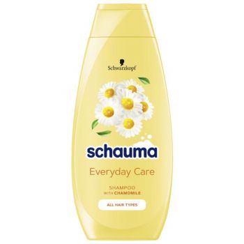 Sampon cu Extract de Musetel pentru Toate Tipurile de Par - Schwarzkopf Schauma Everyday Care Shampoo with Chamomile for All Hair Types, 400 ml