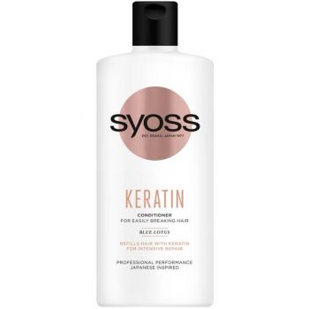 Balsam cu Keratina pentru Par Predispus la Rupere - Syoss Keratin Conditioner for Easily Breaking Hair, 440 ml