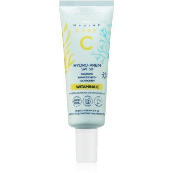 Bielenda C Marine Care Hydro-cream deeply moisturizing and protective SPF 50 hidratant si pentru protectie solara cu vitamina C