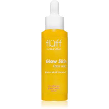 Fluff Glow Skin exfoliant facial pentru netezirea pielii cu vitamina C