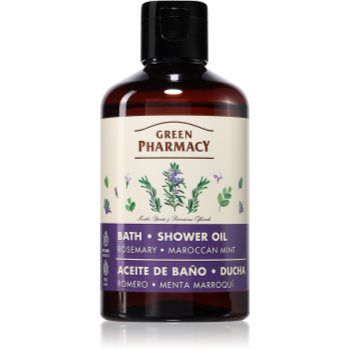 Green Pharmacy Rosemary & Moroccan Mint Bath Oil Ulei pentru dus hranitor