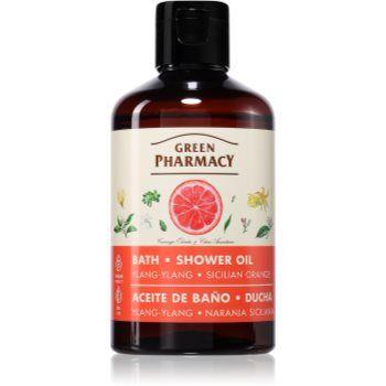 Green Pharmacy Ylang-ylang & Sicilian Orange Bath Oil șampon revigorant pentru păr și barbă