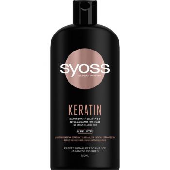 Sampon cu Keratina pentru Par Predispus la Rupere - Syoss Keratin Shampoo for Easily Breaking Hair, 750 ml