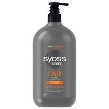 Sampon pentru Barbati pentru Par Normal - Syoss Men Power Shampoo for Normal Hair, 750 ml