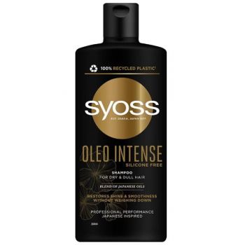 Sampon pentru Parul Uscat si Tern, cu Uleiuri Japoneze - Syoss Oleo Intense for Dry & Dull Hair, 440 ml