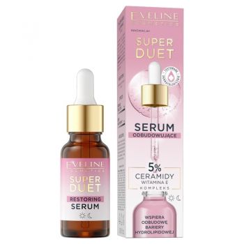 Ser pentru fata Eveline Cosmetics Super Duet cu ceramide, 18 ml