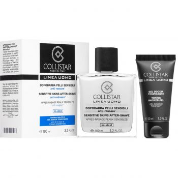 Set cadou Collistar LINEA UOMO Repair, Barbati, Balsam dupa barbierit 100 ml + Crema hidratanta Linea Uomo Daily Protective 30 ml