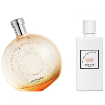 Set Cadou Hermes EAU des Merveilles, Femei, Apa de Toaleta (Continut set: 100 ml Apa de Toaleta + 80 ml Lotiune de corp)