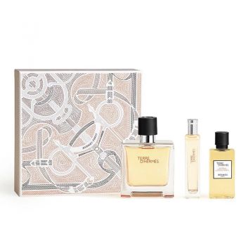 Set Cadou Hermes Terre D'Hermés Apa de Parfum 75 ml + Gel de dus, 40 ml + Apa de Parfum, 15 ml