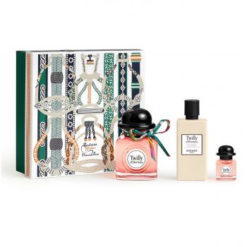 Set Cadou Tutti Twilly d'Hermes Hermes Femei, Apa de Parfum 50 ml + Lotiune de corp 40 ml + Apa de Parfum, 7.5 ml