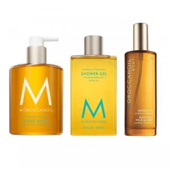 Set ingrijire corp Moroccanoil Fragrance Originale Hand Wash + Shower Gel + Dry Body Oil Spray