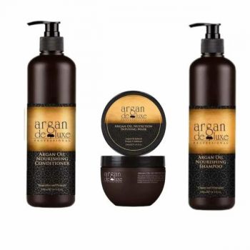 Tratament reparator Argan de Luxe Professional (sampon 300, balsam 300, masca 250)