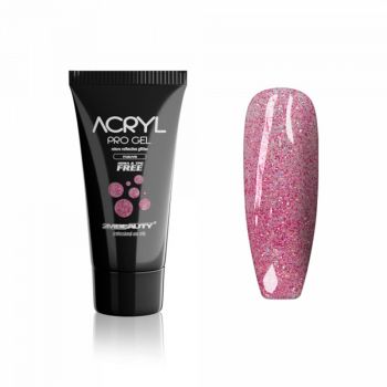 Acryl Pro Gel 2M Micro Reflective Glitter Mauve - 15g