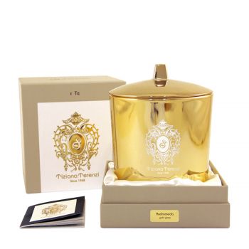 Andromeda - gold glass candle 500 gr