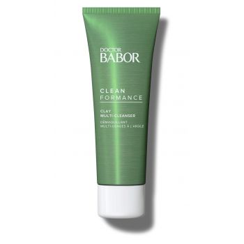 Demachiant si masca tratament Babor Doctor Babor Cleanformance Clay Multi-Cleanser efect detox 100ml