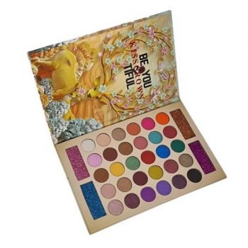 Paleta Farduri Mate, Sidefate si Glitter, Kiss Crown, Be You Tiful, 34 Culori la reducere