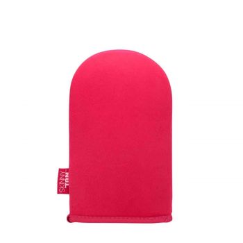 Dual tanning and exfoliating mitt - pink