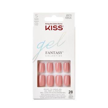 Gel fantasy color ribbons short squoval