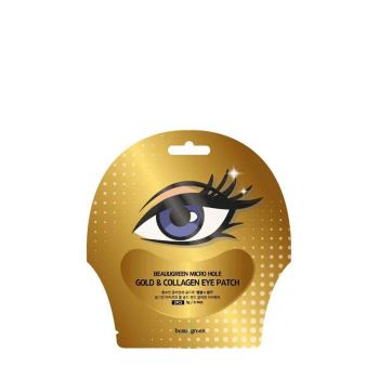 Hydrogel patches with gold extract and collagen - single use (2 pcs) 3 gr