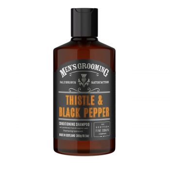 Men's grooming thistle & black pepper conditioning shampoo 300 gr