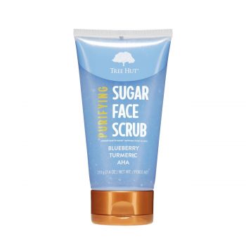 Purifying blueberry turmeric aha sugar face scrub 210 gr