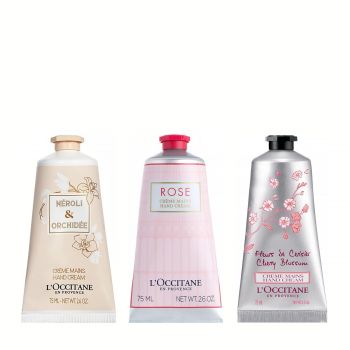 Pink flowers trio set 225 ml