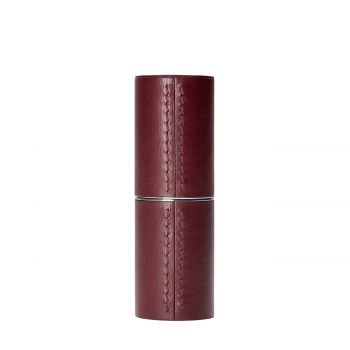 Fine refillable lipstick leather case