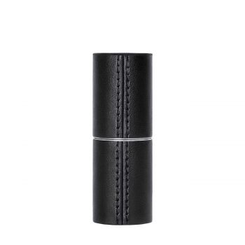 Refillable lipstick leather case