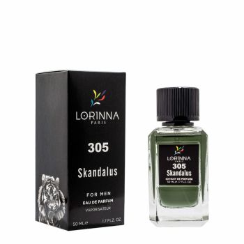 Apa de parfum Lorinna Skandalus, no.305, Lorinna Paris, Barbati - 50 ml - inspirat din JPG Scandal Men