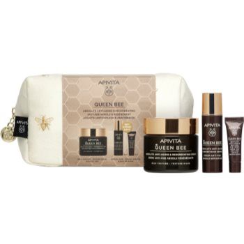 Apivita Queen Bee (Rich Texture) Gift Pouch set cadou de Crăciun (împotriva îmbătrânirii pielii)